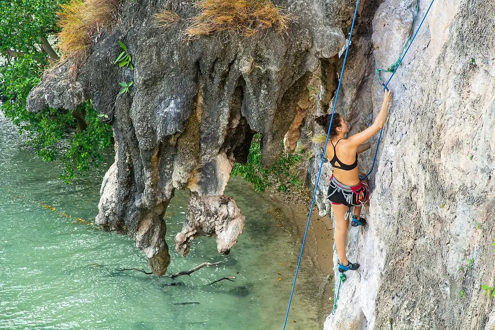 First-Time Rock Climbing in Tonsai and Railay Thailand