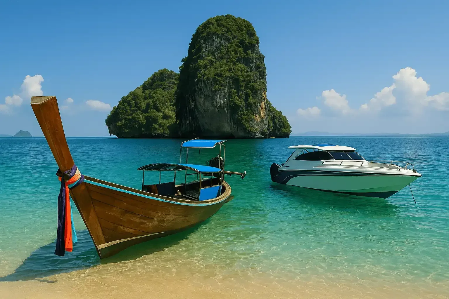 Speedboat vs Longtail Boat for Island Hopping From Railay or Tonsai